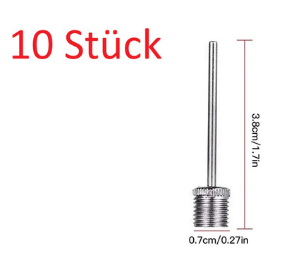 10 Stück Ballnadel Ventilnadel Fußball Luftpumpe Ballpumpe Ball Pumpe