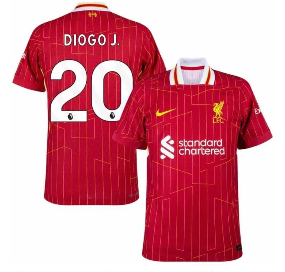 リバプール2024-2025 ユニフォーム 20 ジョタ(Diogo Jota) Diogo Jota 2024/25 Liverpool Home Soccer Jersey | eBay