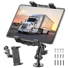 Tablet Phone Holder for Car Truck Wall Desk for 4.7-12.9" iPad iPhone Drill Base