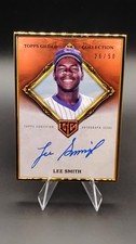 2023 Topps Gilded Lee Smith HAFA-LS Gold Framed Rose Gold Auto /50 Cubs