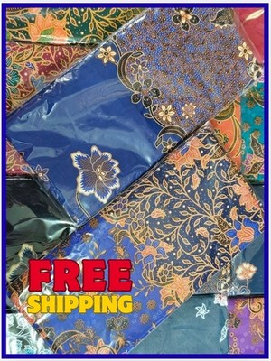 Malaysian Batik Sarong Traditional Floral Unisex Summer Wear Cotton Fabric NEW