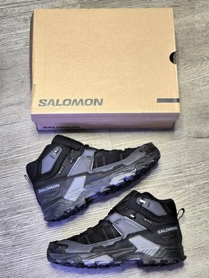 Salomon X Ultra 5 Mid Wide Gore-Tex Men's US 8 Black/Asphalt/Castlerock Hiking