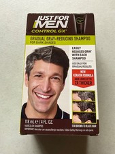 Just For Men Control GX Grey Reducing Shampoo, Gradually Colors Hair 4 Fl Oz ...