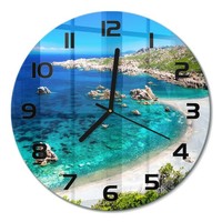 Moderne Runde Wanduhr Mit FließEnden Zeigern Bucht Schwarze Zeiger Fi30 Cm