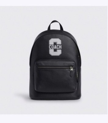 Coach West Backpack With Varsity Motif