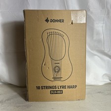 Donner 10-String Lyre Harp With Carrying Bag