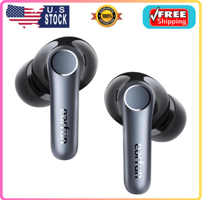 EarFun Air Pro 4 Adaptive Hybrid Noise Canceling Wireless Earbuds, 52H Playtime.