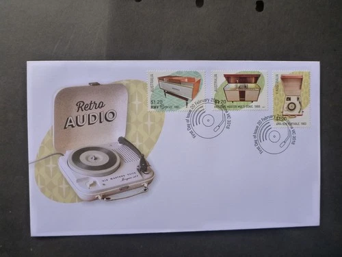AUSTRALIA 2024 Retro Audio Set 3 Stamps First Day Cover