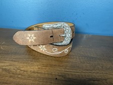 Nocona Women s Western Belt Genuine Leather Linked Concho Medium