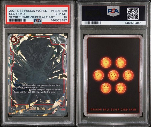 PSA 10 Dragon Ball FB04-129 Ultra Limit Son Goku Super Alternate Art 2 Star SCR