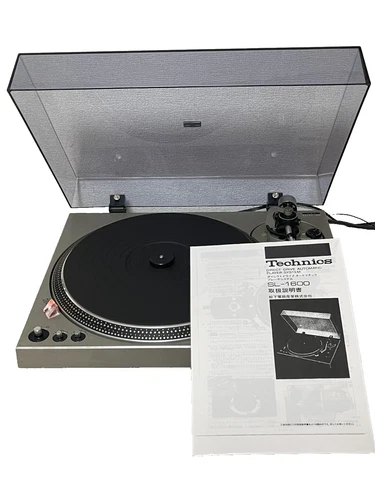 Technics SL-1600 Vintage Record Player with User's Manual Tested & Working Used
