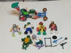 Vintage 1980s-1990s TMNT Lot~ 6 Figures, 1 Vehicle & Some Accessories