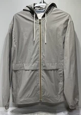 Original Weatherproof Vintage Men S Small Tan Hooded Rain Jacket Windbreaker