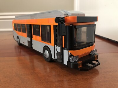 Brick LEGOs compatible Set MOC Los Angeles LA Metro Bus New Flyer XN40