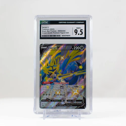 Pokemon Zacian V Holo #SWSH292 Black Star Promo 2023 - CGC 9.5