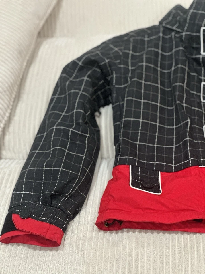 Vintage Obermeyer Womens Zip Up Jacket White Black Size 6 - Image 2 of 4