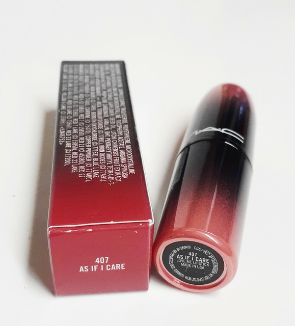 as if i care mac lipstick