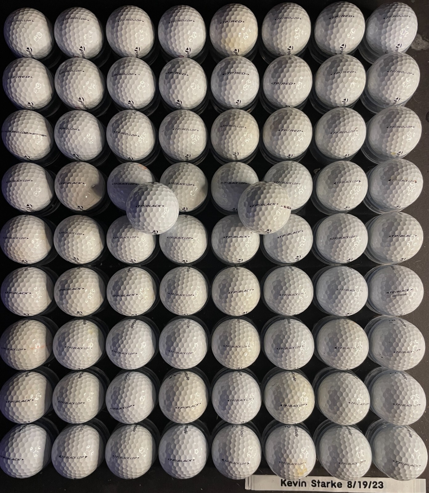 Taylormade TP Red/Black Golf Balls 72 ct (plus) near mint (AAAA