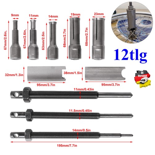 Kit Estrattore Cuscinetti MOTOCOCHE 9-23mm - 5 Pezzi, Per Moto E Auto, Acciaio Cromo Vanadio - Foto 10