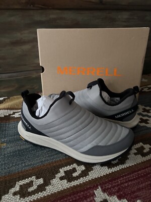 Merrell Nova 3 Thermo Moc Mens US 11.5 Paloma Grey Puffer Slip On Shoes