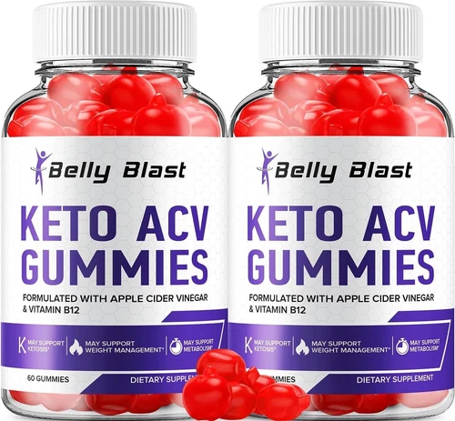 2 Pack Belly Blast Keto ACV Gummies - Official - Keto Belly Blast ACV...