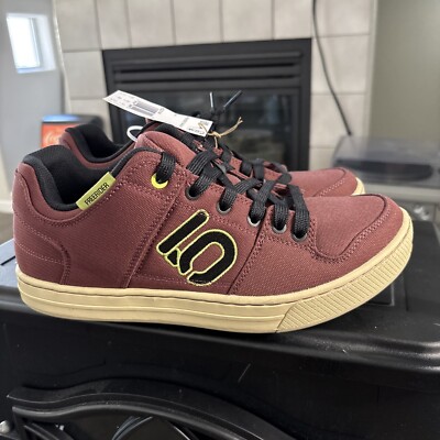 Adidas Five Ten 5.10 Freerider Canvas Burgandy Womens 9 Mountain Bike Shoes 