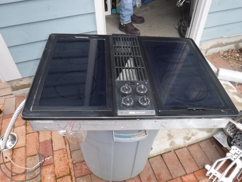 electric cooktop with grill