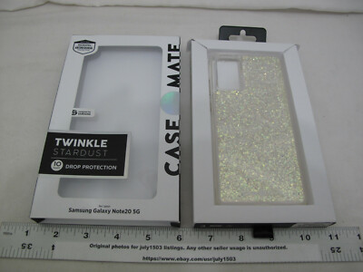 (1) NEW Case-Mate Twinkle Stardust Phone Case for Samsung Galaxy Note20 5G (ob)