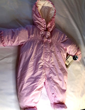 London Fog Infant Bunting Pink Faux Fur 6-9 Months NWT