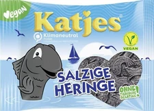 Katjes Salzige Salty Herring Licorice vegan candy (PACK OF 2)