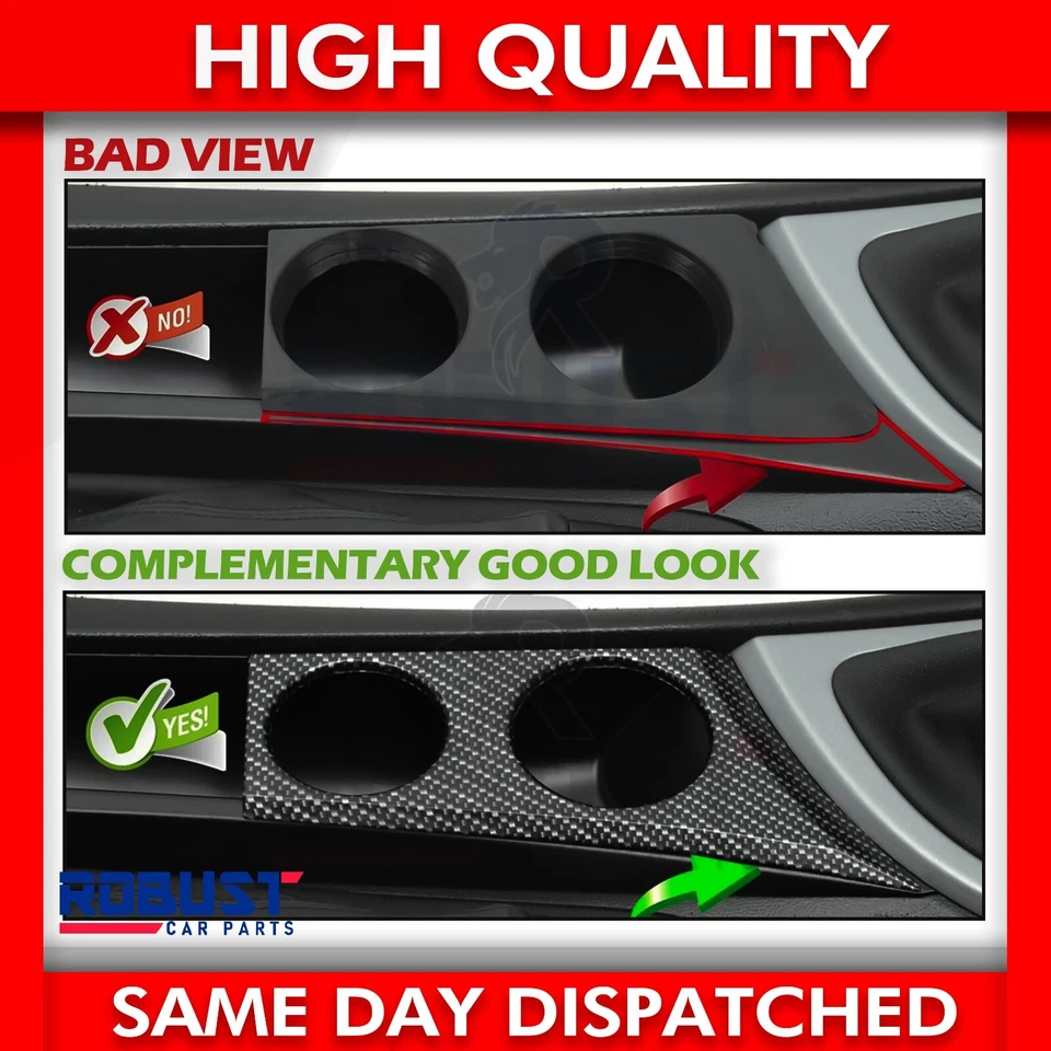 ПОДСТАКАННИК ДЛЯ BMW 1 СЕРИИ 116 116i 118 118i 118d 120 120i E87 E81 E88 КАРБОНОВЫЙ - Изображение 4 из 4