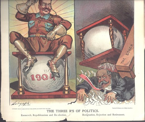 1904 Judge Mag Cover ~ The 3 R's of Politics ROOSEVELT Republicanism RE-ELECTION - Picture 3 of 4