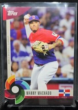 2023 TOPPS WORLD BASEBALL CLASSIC GLOBAL MANNY MACHADO BLACK BORDER #36