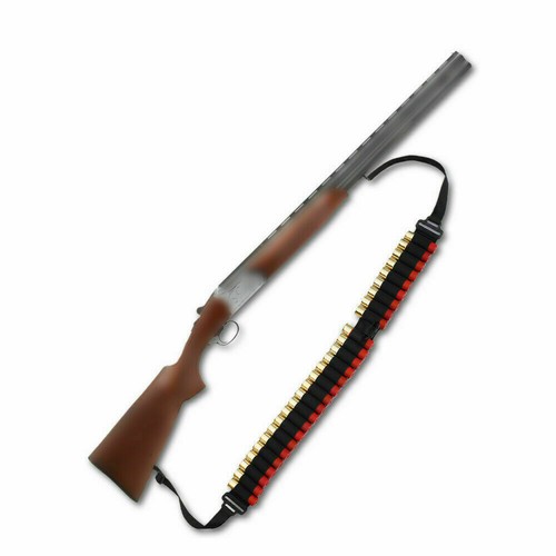 For 12GA 20GA Gauge 25 Shell Tactical Ammo Holder Shotgun Rifle Sling - Afbeelding 5 van 14