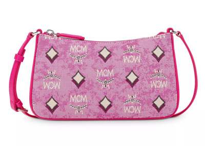【MCM】 Vintage Jacquard Monogram Shoulder Bag 関税/送料込 MCM Ladies Mini Shoulder Bag in Vintage Jacquard Monogram