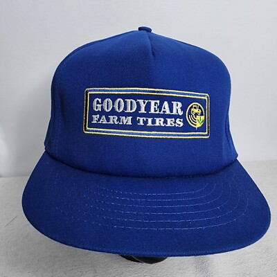 Vintage Goodyear Farm Tires Snapback Trucker Hat