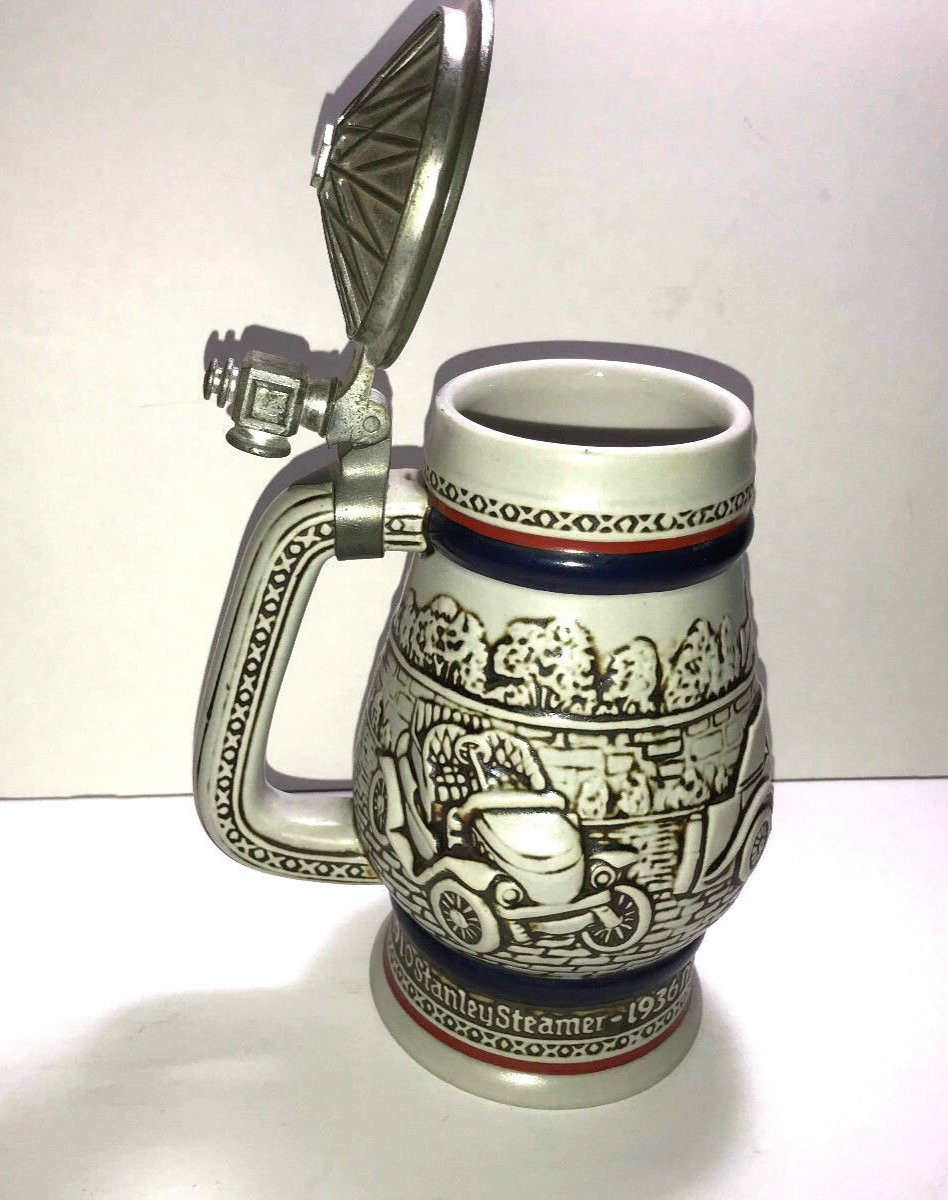 Vintage Avon Beer Stein, 1979, Numbered MG, Model T, Bugatti, Cars Depicted eBay