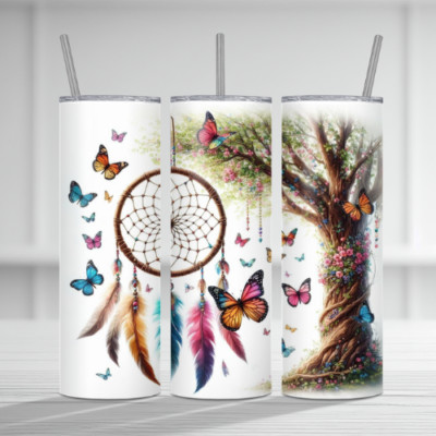 20oz Dream Catcher Tumbler Wrap, Sublimation, PNG, DIGITAL Download