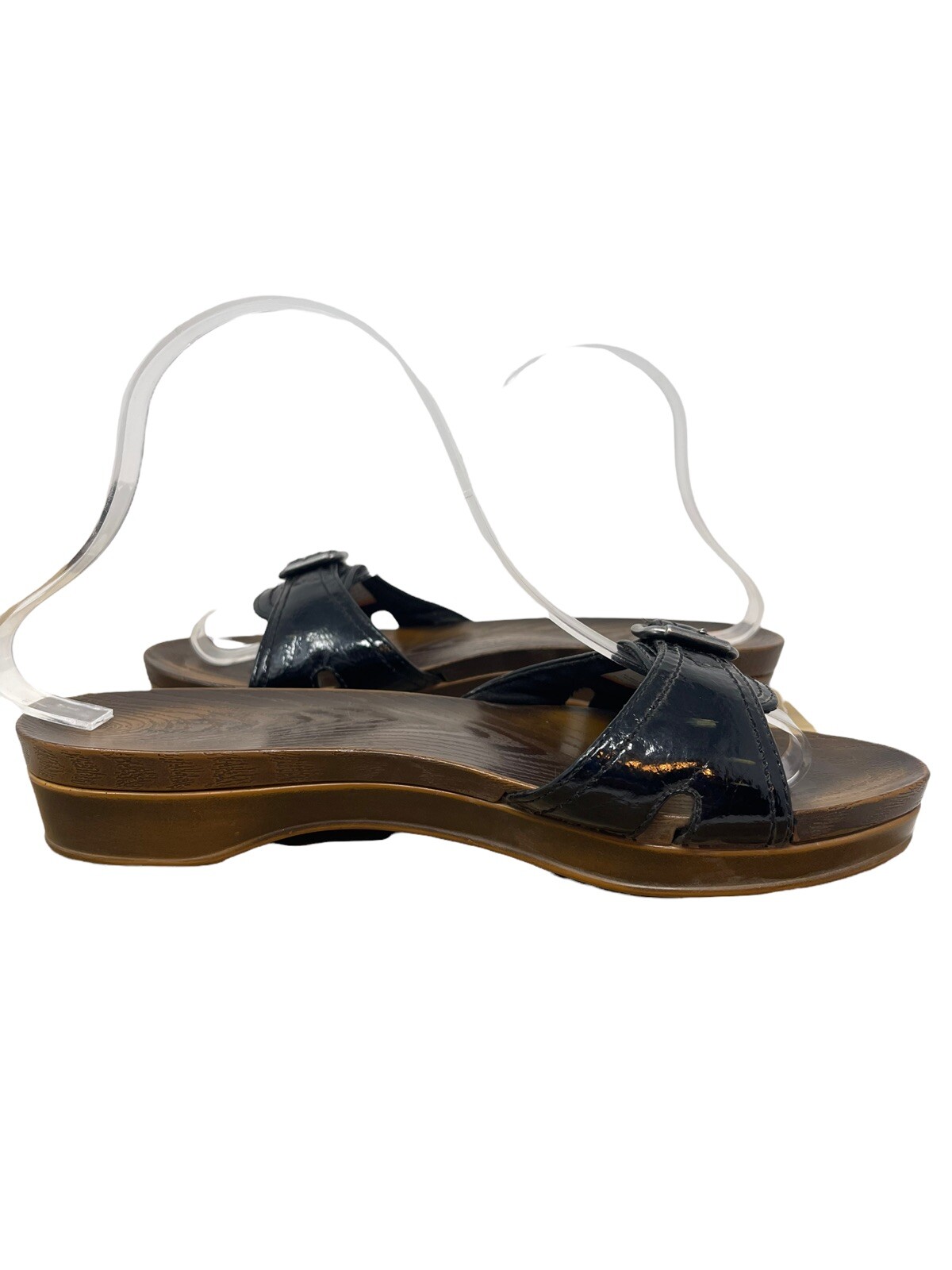 Dr Scholls Classic ClogsRubber SoleSize 8BlackSil… Gem