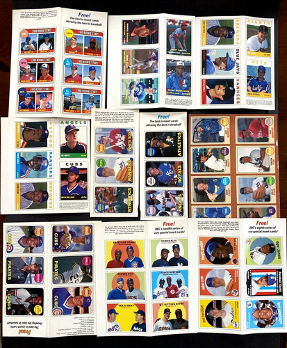 (30) Uncut Cards Many HOF Brett Bo Jackson Ryan Larry Bird Jr Ripken Puckett ++ - Picture 6 of 17