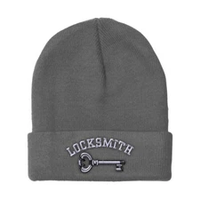 Beanies for Men Locksmith Embroidery Others Winter Hats Women Acrylic Skull Cap
