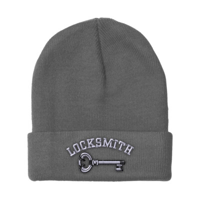 Beanies for Men Locksmith Embroidery Others Winter Hats Women Acrylic ...