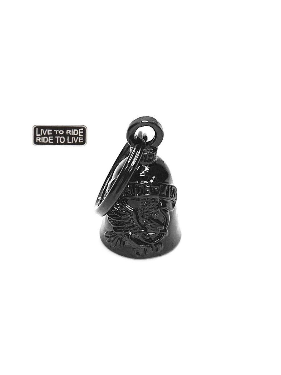 Clochette Moto Mocy Bell œil Protecteur - Acier Inoxydable 316L - Porte-bonheur Pour Motard - Installation Facile