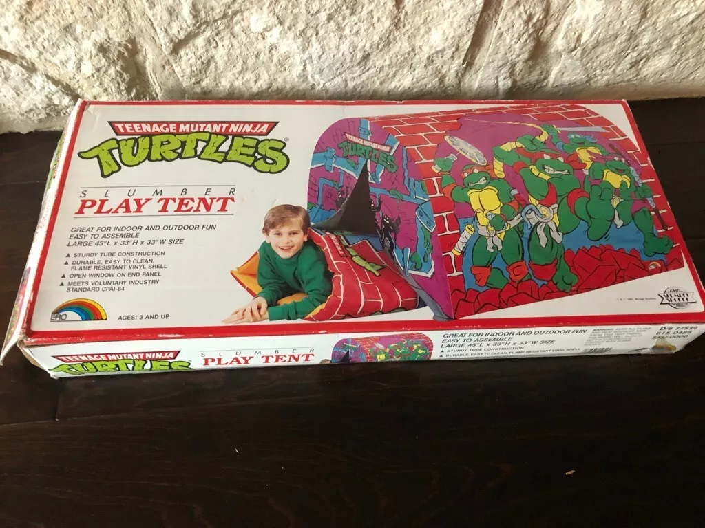 Vintage 1991 Teenage Mutant Ninja Turtles Slumber Play Tent - Complete