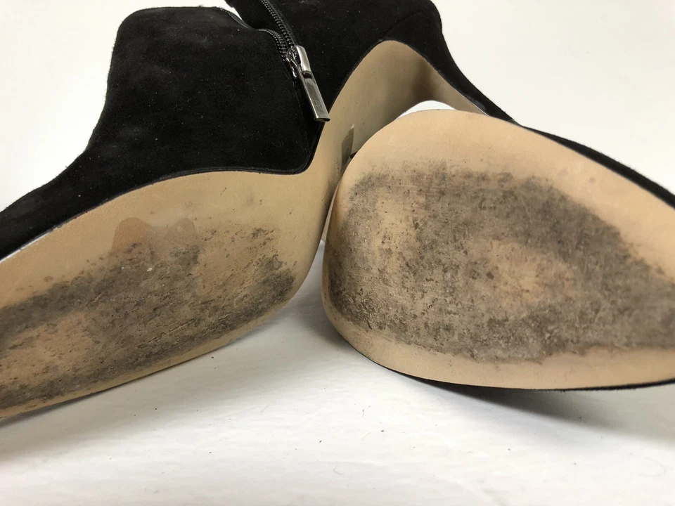 Botín al tobillo Pelle Moda para mujer Yelm gamuza negra, talla 10 M Foto 3 de 3