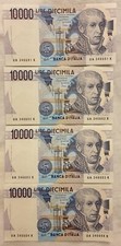 LOTTO 4 BANCONOTE DIECIMILA LIRE CONSECUTIVE - ANNO 1984 - Firma Ciampi - FDS