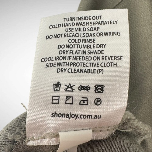 Shona Joy La Lune Cowl Tie Back Midi Slip Dress Size US 10 AUS 14 Sage Green - Picture 8 of 10