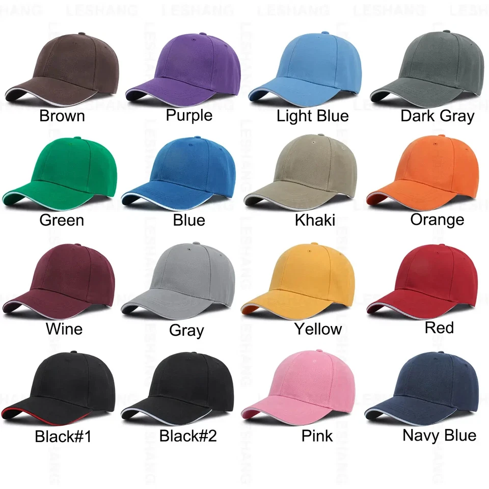 Casquette réglable pour homme et femme noir garçon blanche tendance rose - Photo 2/4