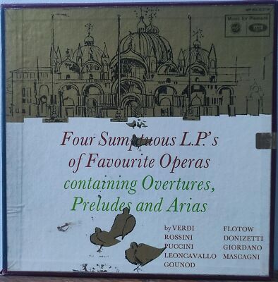 Overtures, Preludes & Arias From Favourite Operas 4x 12  Vinyl LP Records