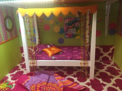 american girl canopy bed and bedding set